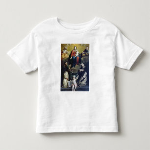 T-shirt Pour Les Tous Petits Madonna du chapelet avec solides solubles
