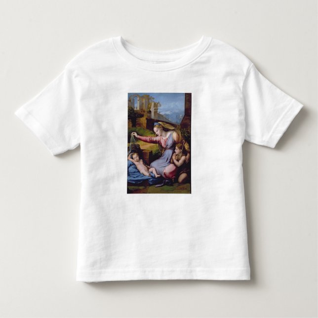 T-shirt Pour Les Tous Petits Madonna du diadème bleu ou Madonna de t (Devant)