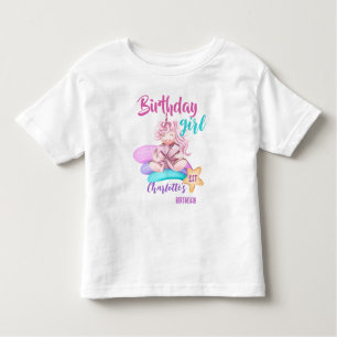 T-shirt Pour Les Tous Petits Magique arc-en-ciel licorne anniversaire personnal
