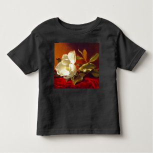T-shirt Pour Les Tous Petits Magnolia sur Red Velvet Martin Johnson Heade