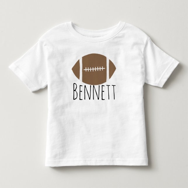T-shirt Pour Les Tous Petits Maillot de Football avec Nom Personnalisé (Devant)