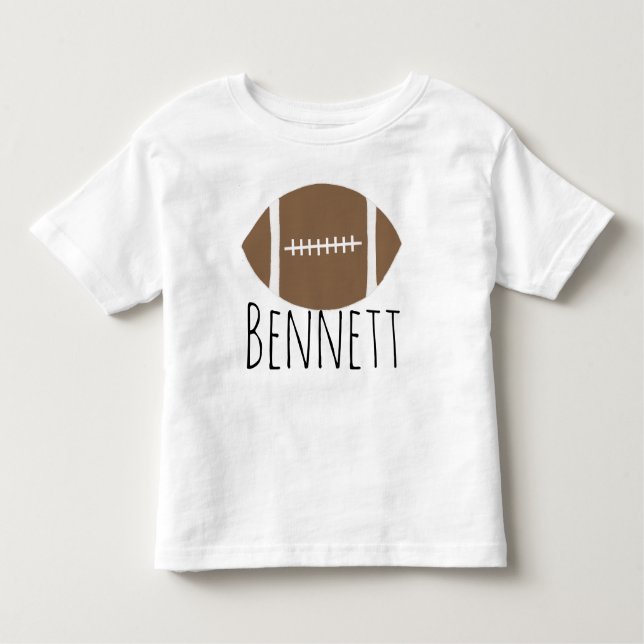 T-shirt Pour Les Tous Petits Maillot de Football Personnalisé Nom (Devant)