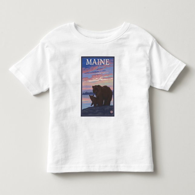 T-shirt Pour Les Tous Petits MaineBear et CUB (Devant)