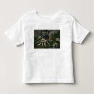 T-shirt Pour Les Tous Petits MaineView Nice d'un crochet de truite grise du