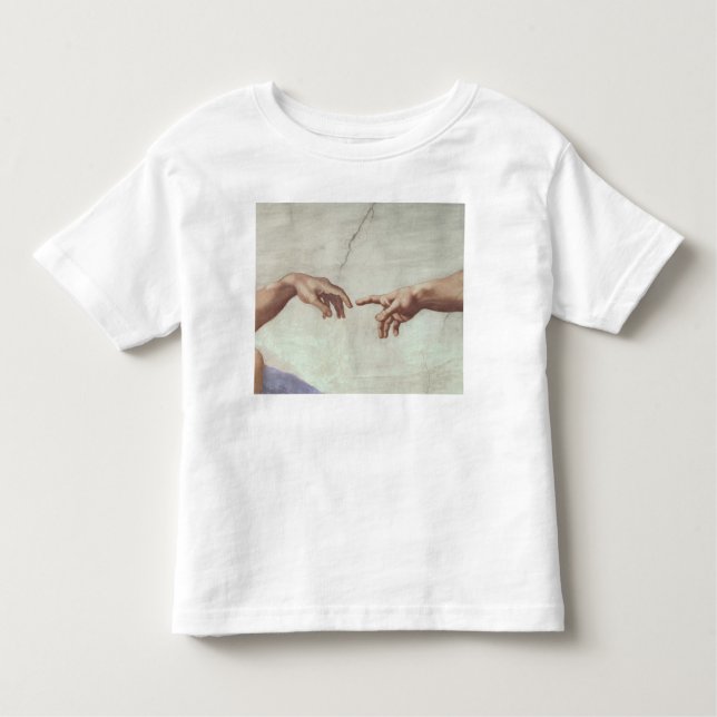 T-shirt Pour Les Tous Petits Mains de Dieu et d'Adam (Devant)