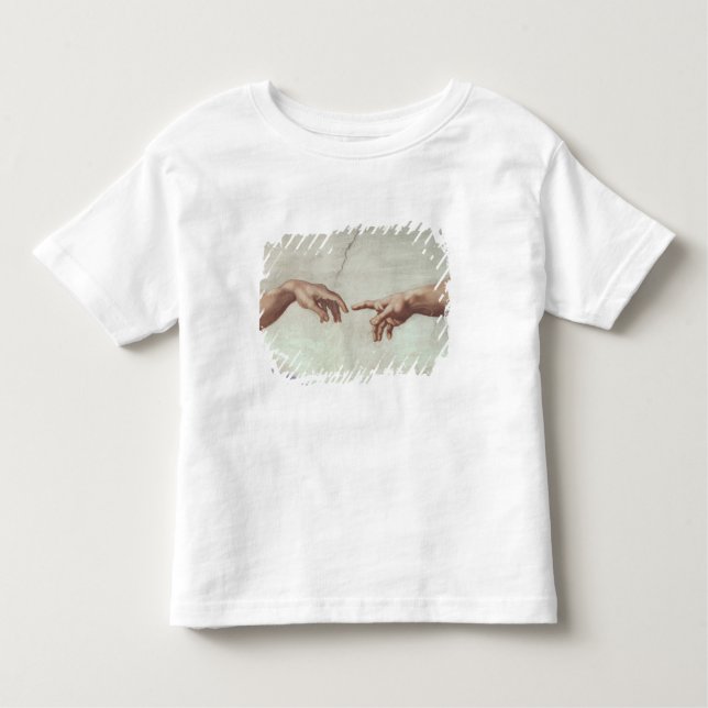 T-shirt Pour Les Tous Petits Mains de Dieu et d'Adam (Devant)