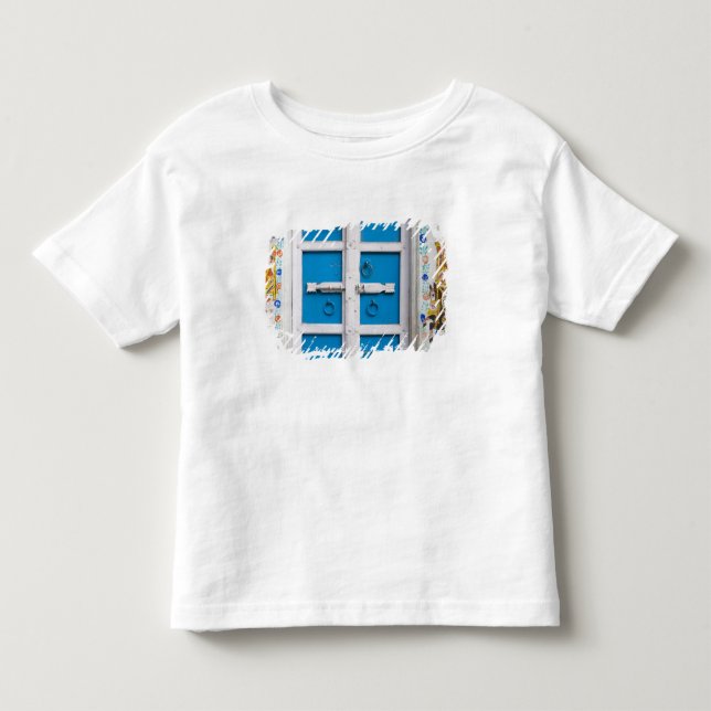 T-shirt Pour Les Tous Petits Maison peinte en bleu, Udaipur, Rajasthan, Inde (Devant)