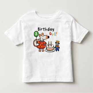 T-shirt Pour Les Tous Petits Maisy Birthday Girl 2 Years Old Baby Toddler Shirt