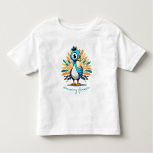 T-shirt Pour Les Tous Petits Majestic Peacock avec Queue colorée