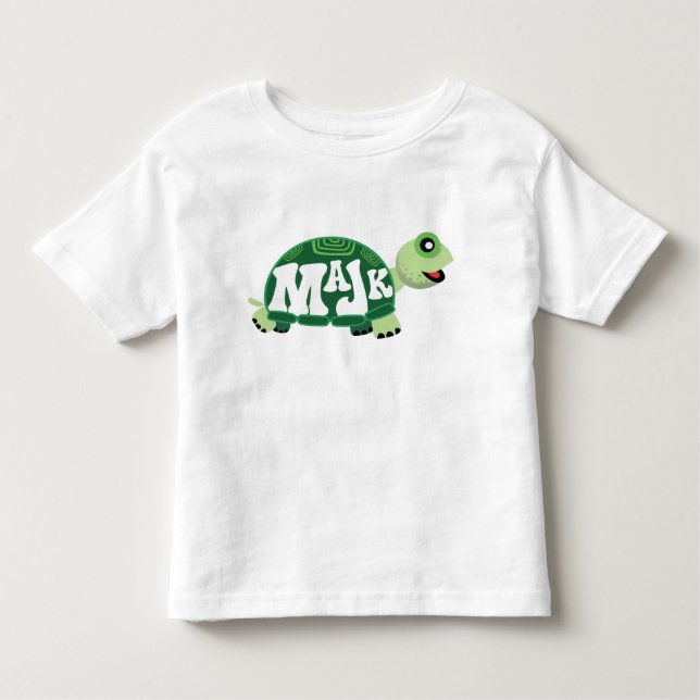 T-shirt Pour Les Tous Petits MaJk Turtle "Jour d'inauguration" (Devant)