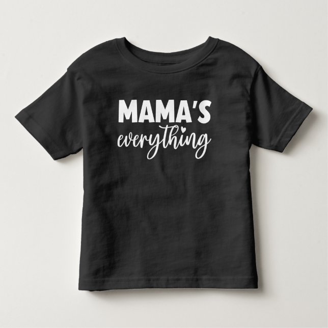 T-shirt Pour Les Tous Petits "Mama’s Everything” Matching Mommy & Me Outfit (Devant)