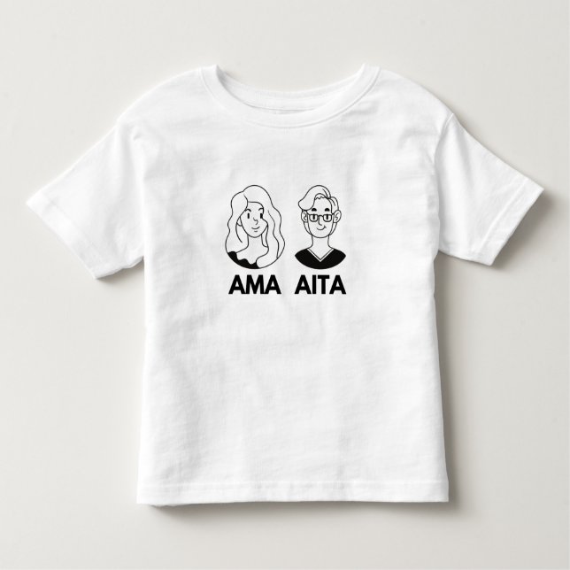 T-shirt Pour Les Tous Petits Maman et papa en Basque - Ama eta Aita (Devant)