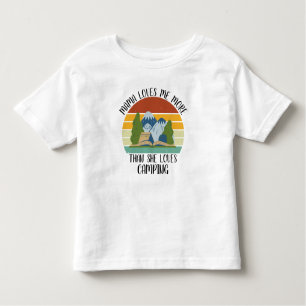 T-shirt Pour Les Tous Petits Maman M'Aime Plus Qu'Elle N'Aime Le Camping