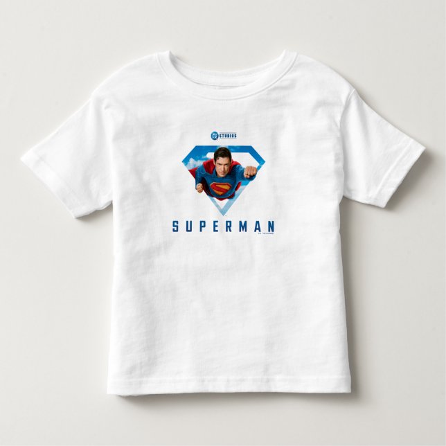 T-shirt Pour Les Tous Petits Man of Steel en vol (Devant)