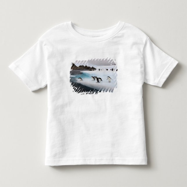 T-shirt Pour Les Tous Petits Manchots à jugulaire (Devant)