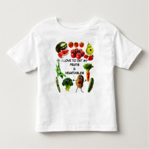 T-shirt Pour Les Tous Petits Mangez des fruits et légumes