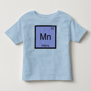 T-shirt Pour Les Tous Petits Manny Nom Chimie Élément Tableau Périodique
