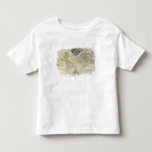T-shirt Pour Les Tous Petits Mappamonde Geo-Hydrographique