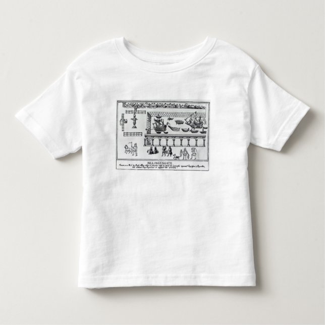 T-shirt Pour Les Tous Petits Marché de Billingsgate (Devant)