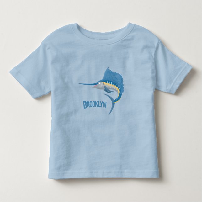 T-shirt Pour Les Tous Petits Marée de plaisance de l'espadon (Devant)