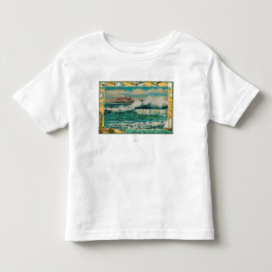 T-shirt Pour Les Tous Petits Marée haute à Long Beach, la Californie