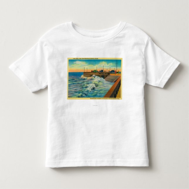 T-shirt Pour Les Tous Petits Marées hautes chez PromenadeSeaside, OU (Devant)