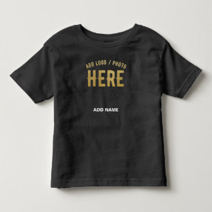 T-SHIRT POUR LES TOUS PETITS MARQUE VERIFIEE NOIRE PERSONNALISABLE MODERNE ET C