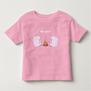 T-shirt Pour Les Tous Petits Marshmallows mignons roses par dessin animé sur le