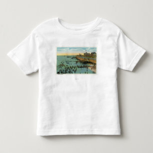 T-shirt Pour Les Tous Petits Martha's Vineyard, vue aérienne de la plage
