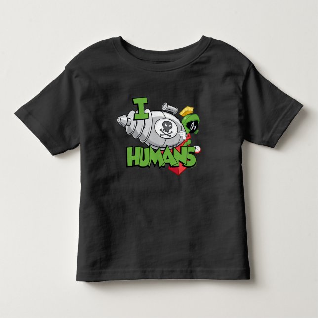 T-shirt Pour Les Tous Petits MARVIN THE MARTIAN™ I Laser Humains (Devant)
