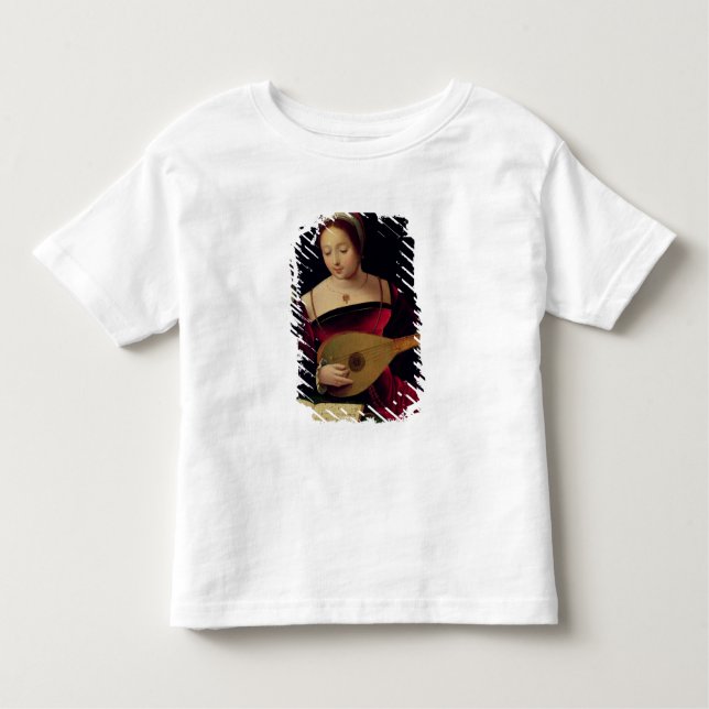 T-shirt Pour Les Tous Petits Mary Magdalene jouant le luth (Devant)