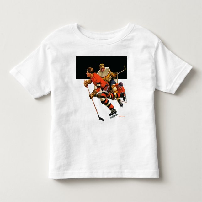 T-shirt Pour Les Tous Petits Match de hockey sur glace (Devant)