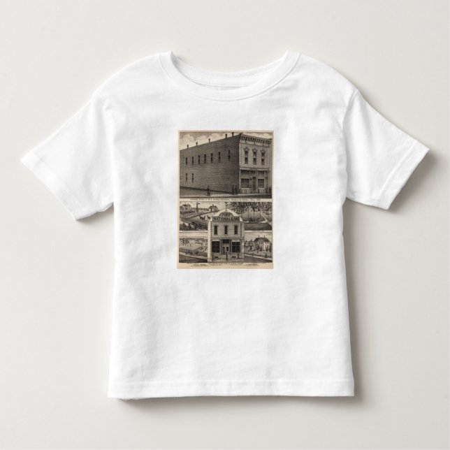 T-shirt Pour Les Tous Petits Matériel de banques, banque de Russell, le Kansas (Devant)