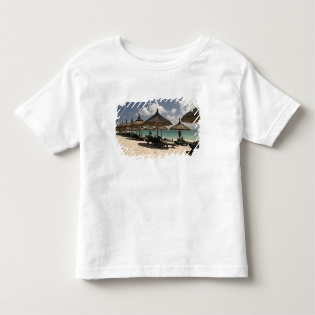 T-shirt Pour Les Tous Petits Maurice, Poste de Flacq. Scène de plage à (Devant)