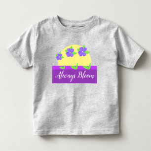 T-shirt Pour Les Tous Petits Mauve et jaune