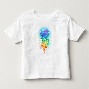 T-shirt Pour Les Tous Petits Méduse arc-en-ciel