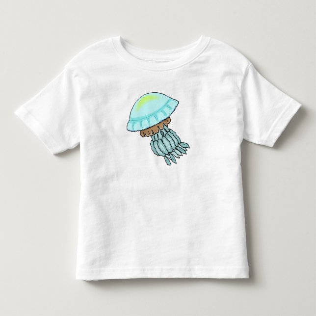 T-shirt Pour Les Tous Petits Méduses bleues (Devant)