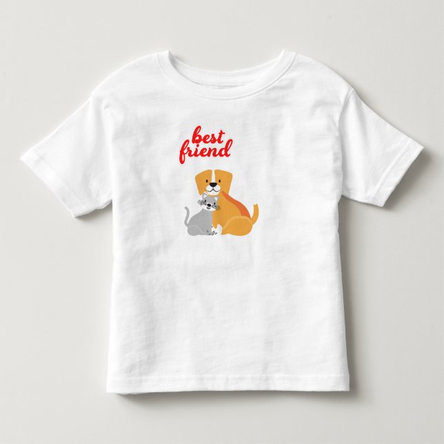 T-shirt Pour Les Tous Petits Meilleur ami (Devant)
