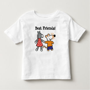 T-shirt Pour Les Tous Petits Meilleurs amis Maisy et mains pointillées de prise