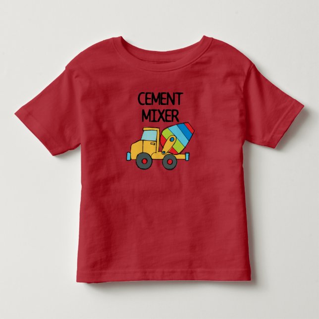 T-shirt Pour Les Tous Petits Mélangeur de ciment (Devant)