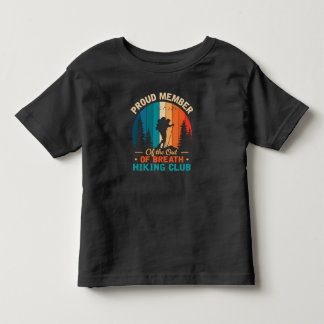 T-shirt Pour Les Tous Petits Membre fier de la Randonnée à bout de souffle