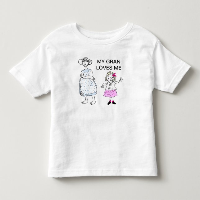 T-shirt Pour Les Tous Petits Mémé et petite-fille (Devant)