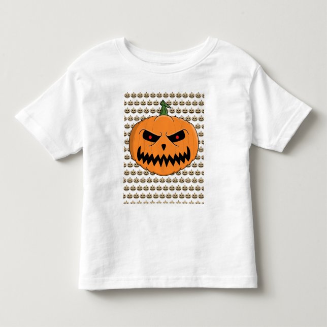 T-shirt Pour Les Tous Petits Menacer Jack O'Lantern Halloween (Devant)