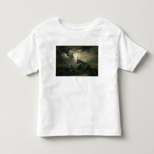 T-shirt Pour Les Tous Petits Mer orageuse avec phare