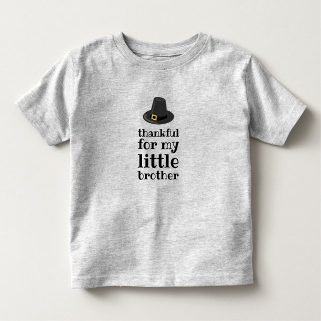 T-shirt Pour Les Tous Petits Merci à mon petit frère Thanksgiving (Devant)