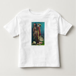 T-shirt Pour Les Tous Petits Mère et enfant indigènes de Piuta dans une papoose