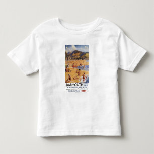 T-shirt Pour Les Tous Petits Mère et enfants British Rail de scène de plage