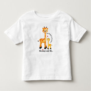 T-shirt Pour Les Tous Petits Mère et veau de la Girafe