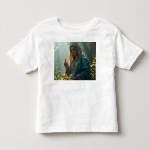 T-shirt Pour Les Tous Petits Mère Marie Reine du Ciel Tee - shirt