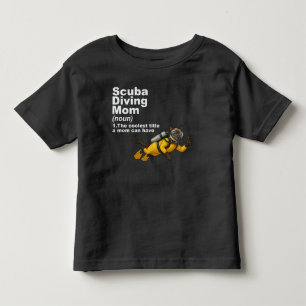 T-shirt Pour Les Tous Petits Mère Plongeuse Chat Siamois Plongeuse